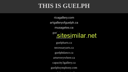thisisguelph.ca alternative sites
