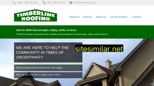 timberlineroofing.ca alternative sites