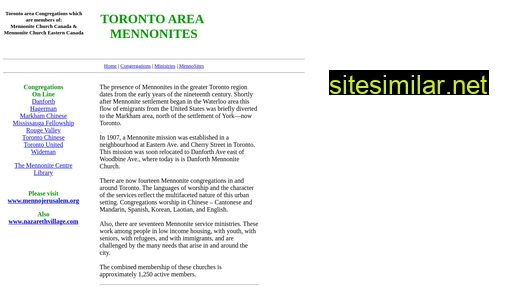 Torontoareamennonites similar sites