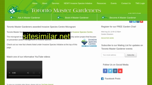 Torontomastergardeners similar sites