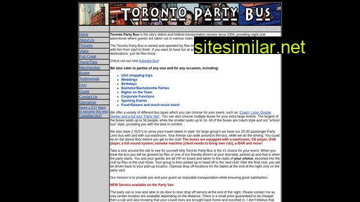 torontopartybus.ca alternative sites
