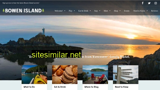 tourismbowenisland.ca alternative sites