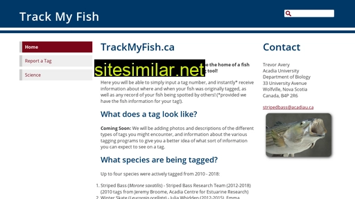 trackmyfish.ca alternative sites