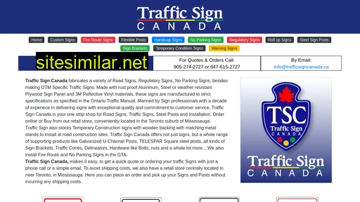 trafficsigncanada.ca alternative sites