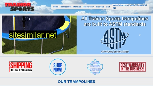 trainorsports.ca alternative sites