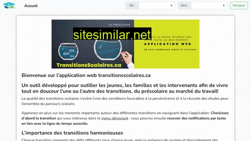 transitionsscolaires.ca alternative sites