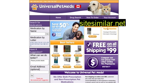 universalpetmeds.ca alternative sites