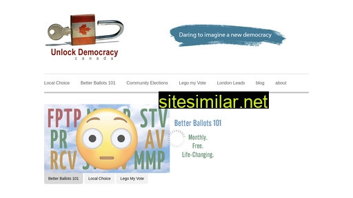 unlockdemocracy.ca alternative sites