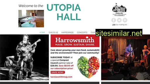 utopiahall.ca alternative sites