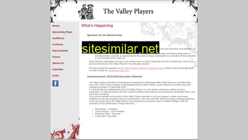 valleyplayers.ca alternative sites