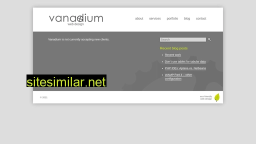 vanadiumdesign.ca alternative sites