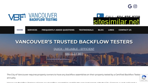 Vancouverbackflowtesting similar sites