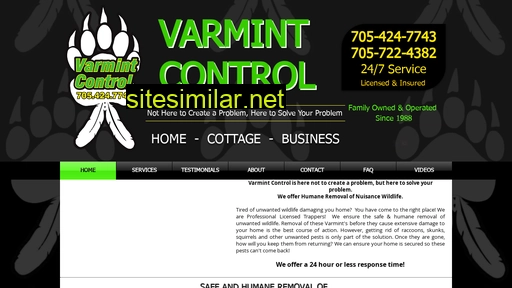varmintcontrol.ca alternative sites