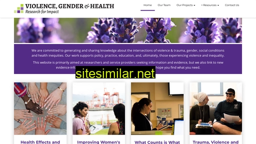 Violencegenderandhealth similar sites