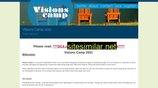 visionscamp.ca alternative sites