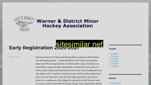 warnerminorhockey.ca alternative sites