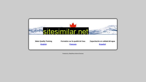 waterqualitytraining.ca alternative sites