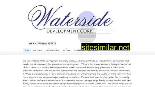 Watersidedevelopment similar sites