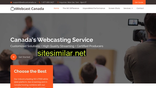 webcastcanada.ca alternative sites