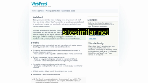 Webfeed similar sites