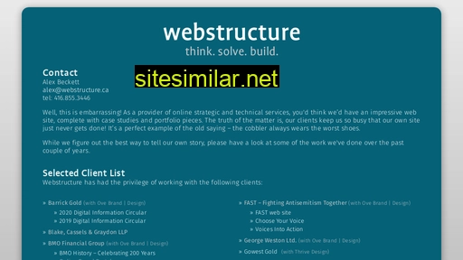 webstructure.ca alternative sites