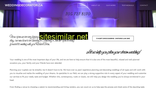 weddingdecorator.ca alternative sites