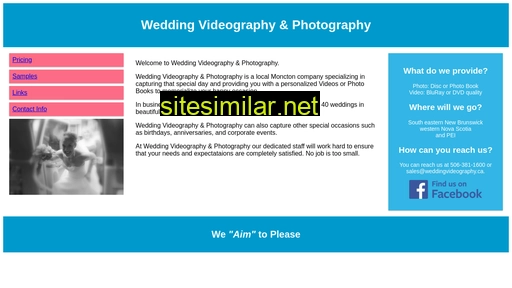 weddingvideography.ca alternative sites