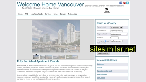 Welcomehomevancouver similar sites