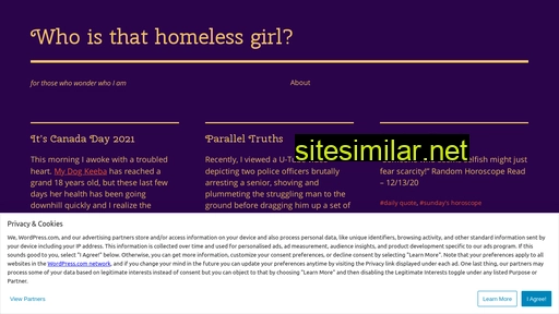 Who-is-that-homeless-girl similar sites
