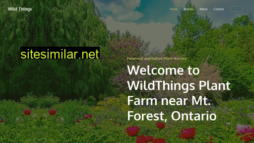 wild-things.ca alternative sites
