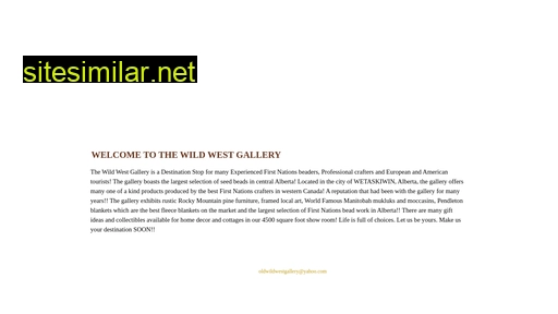 wildwestgallery.ca alternative sites