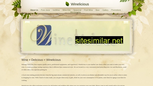 winelicious.ca alternative sites