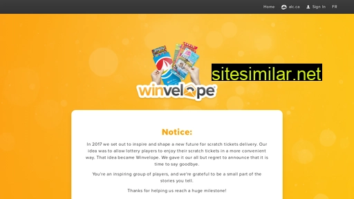 winvelope.ca alternative sites