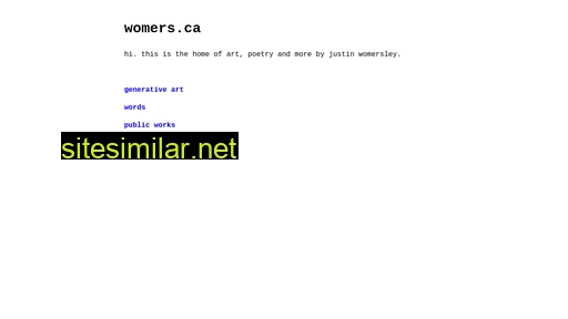 womers.ca alternative sites