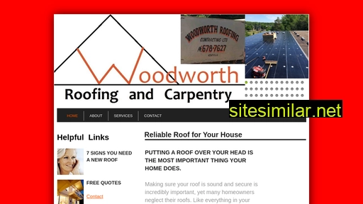 Woodworthroofing similar sites
