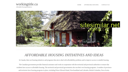 workingtitle.ca alternative sites