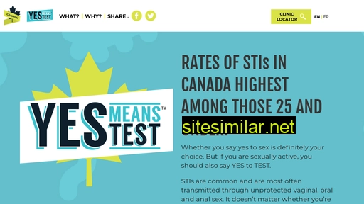 yesmeanstest.ca alternative sites