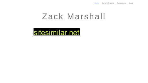 Zackmarshall similar sites