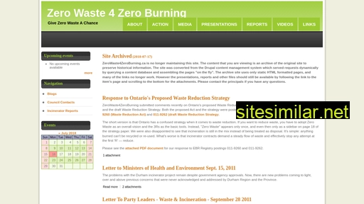 zerowaste4zeroburning.ca alternative sites