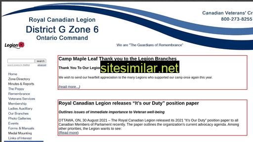 zoneg6legion.ca alternative sites