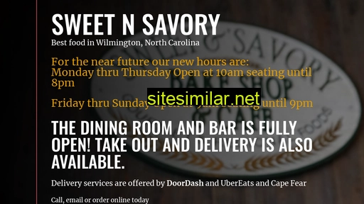 sweetnsavory.cafe alternative sites