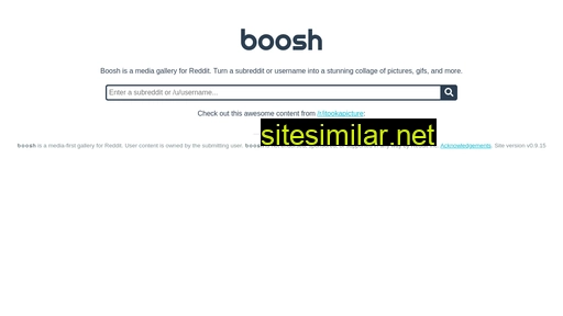 Boosh similar sites