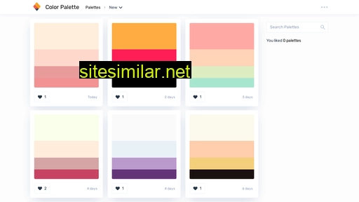 Colorpalette similar sites