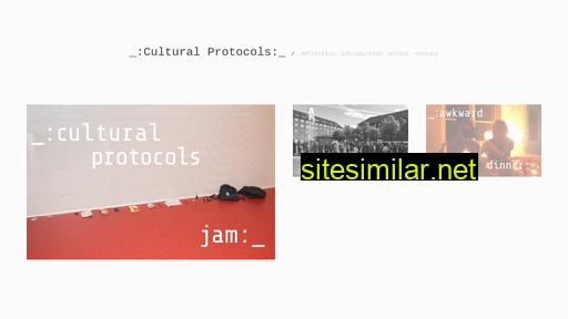 culturalprotocols.cc alternative sites