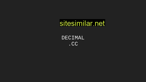decimal.cc alternative sites