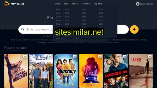 Movies7 similar sites