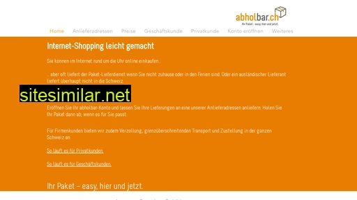 abholbar.ch alternative sites