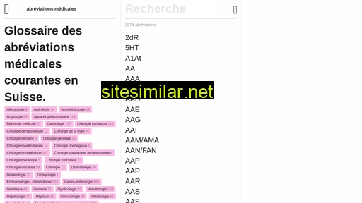 abreviationsmedicales.ch alternative sites