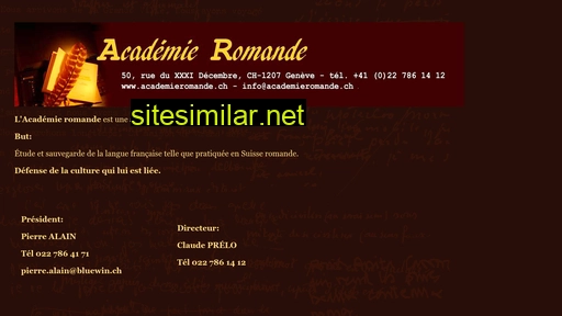 academieromande.ch alternative sites