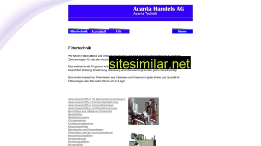 acanta.ch alternative sites